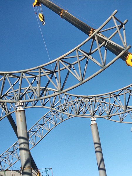 Steel bridge structure fabrication